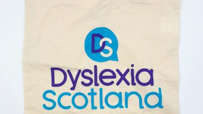 Dyslexia Scotland tote bag