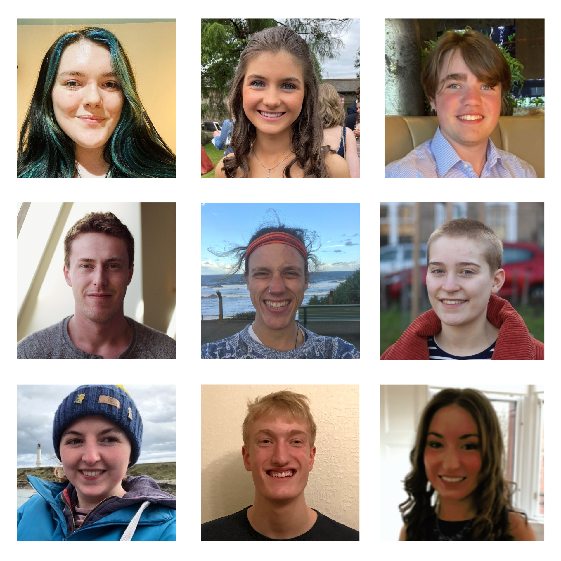 a gallery of Dyslexia Scotland's young ambassador profile pictures