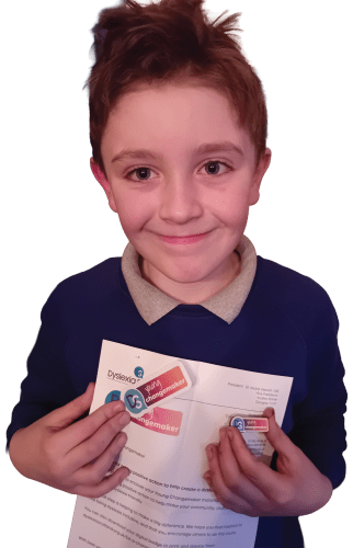 Jack with his badge