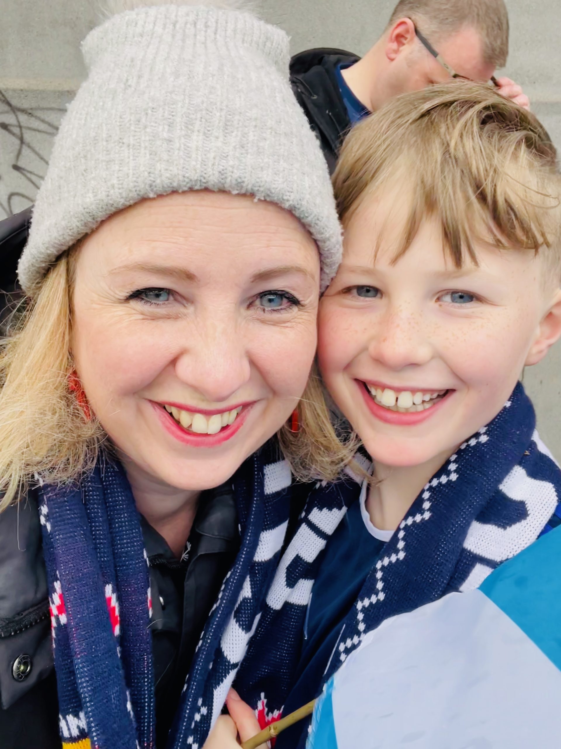 Kirsty with her son
