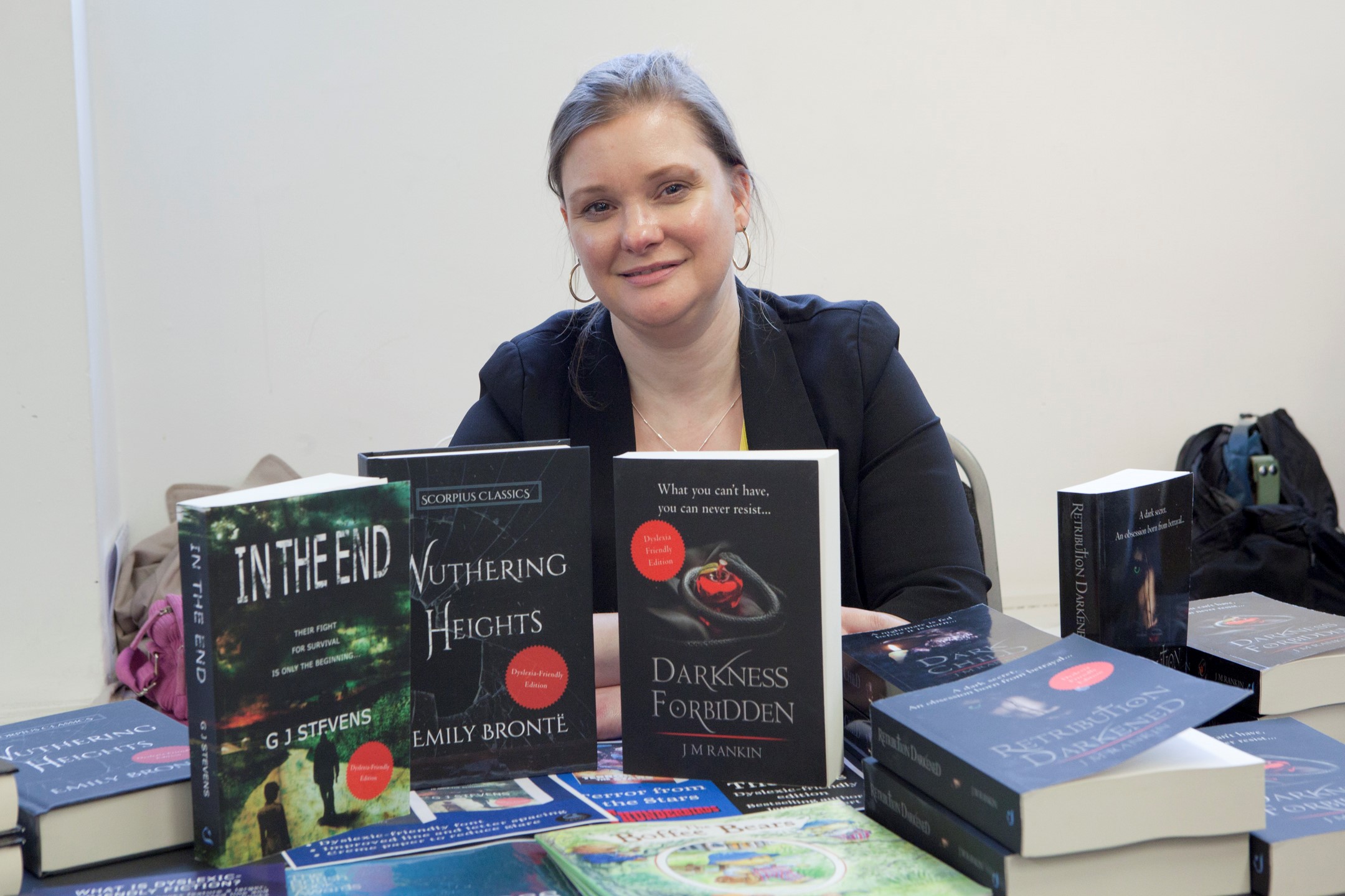 Jacqueline with books