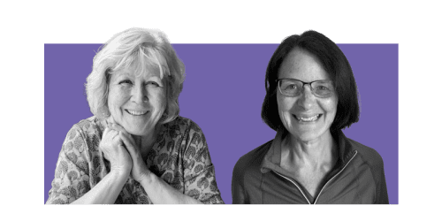 Susan Miller and Liz O'Donoghue